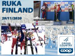 Лыжи. КМ-2020/21. Первый этап сезона в финской Руке выиграли норвежцы Йохауг и Клебо